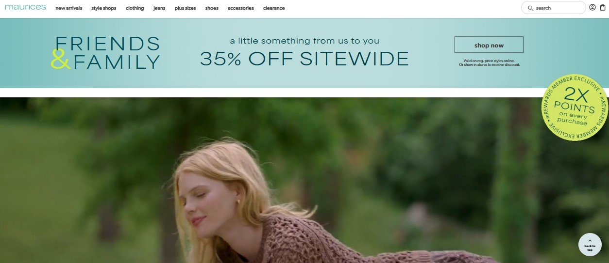 Maurices Hero Image