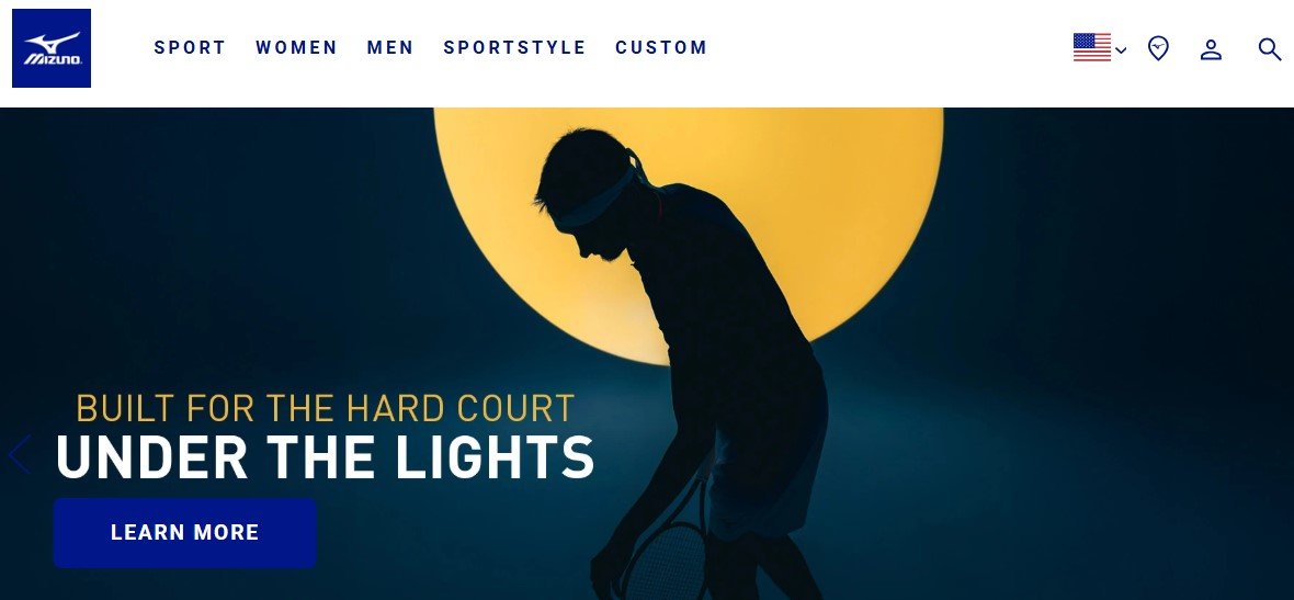Mizuno Brand hero image