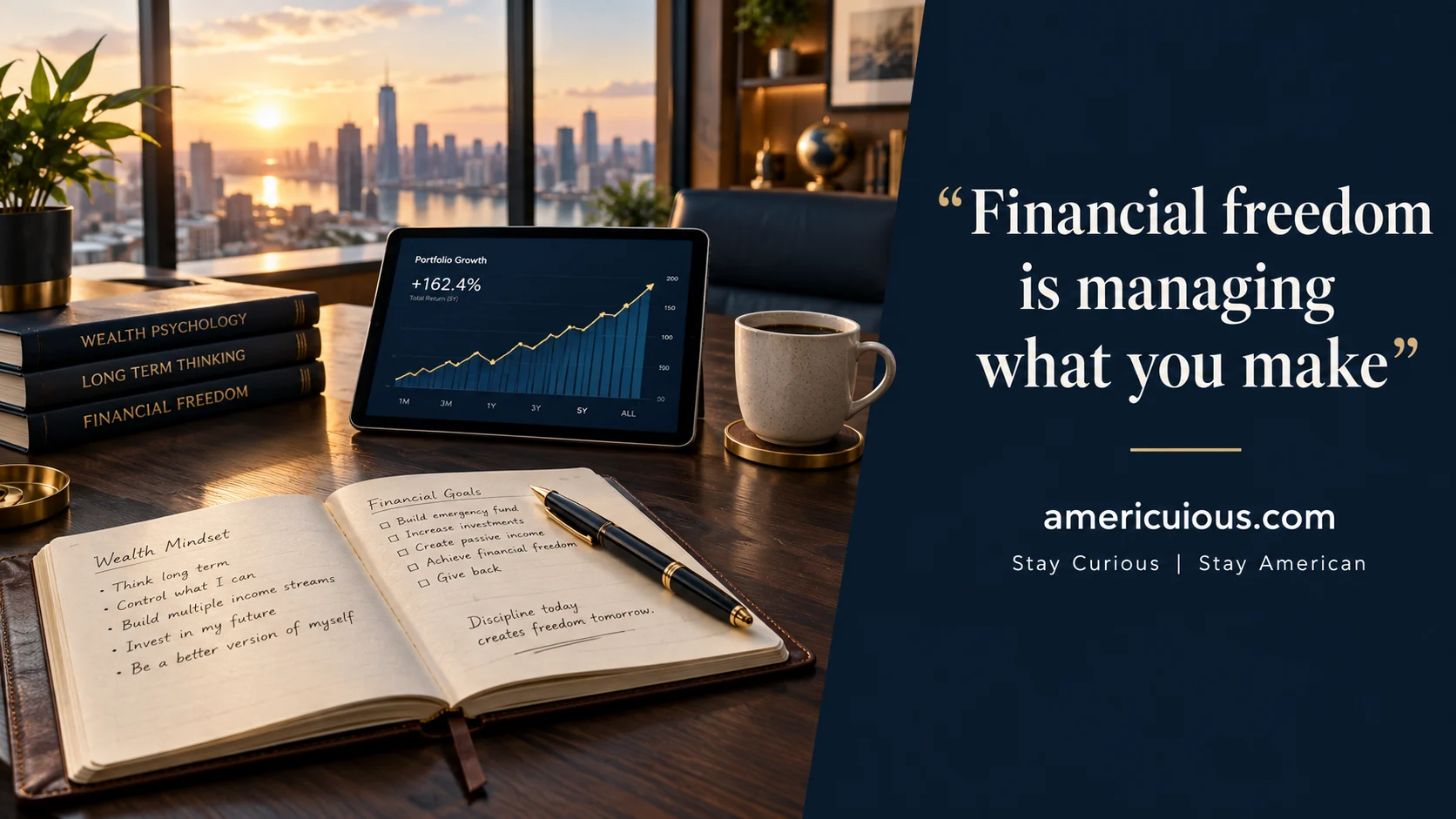 Financial Freedom Workspace at Sunrise