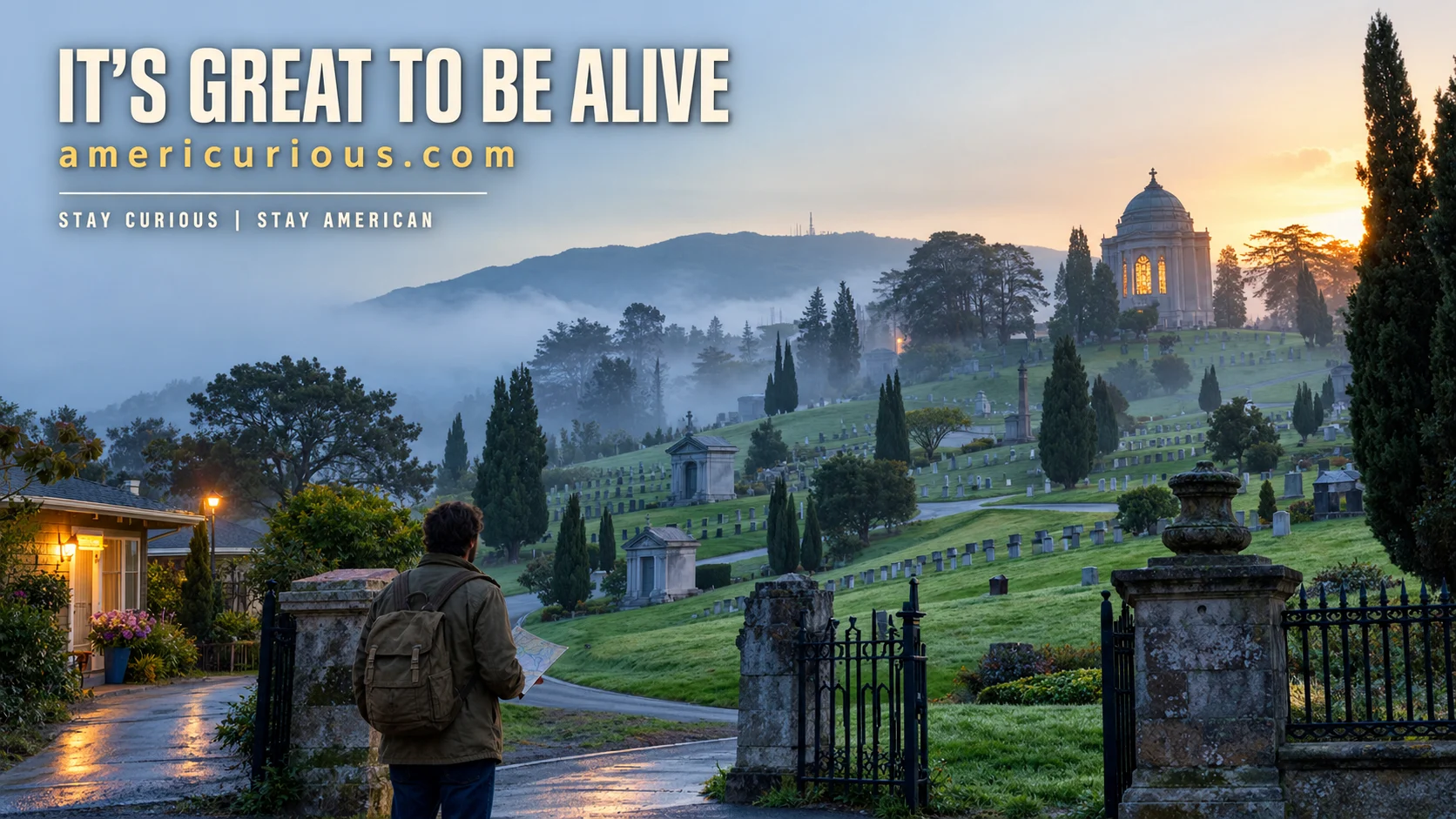 landscape hero banner image at dawn in Colma, California